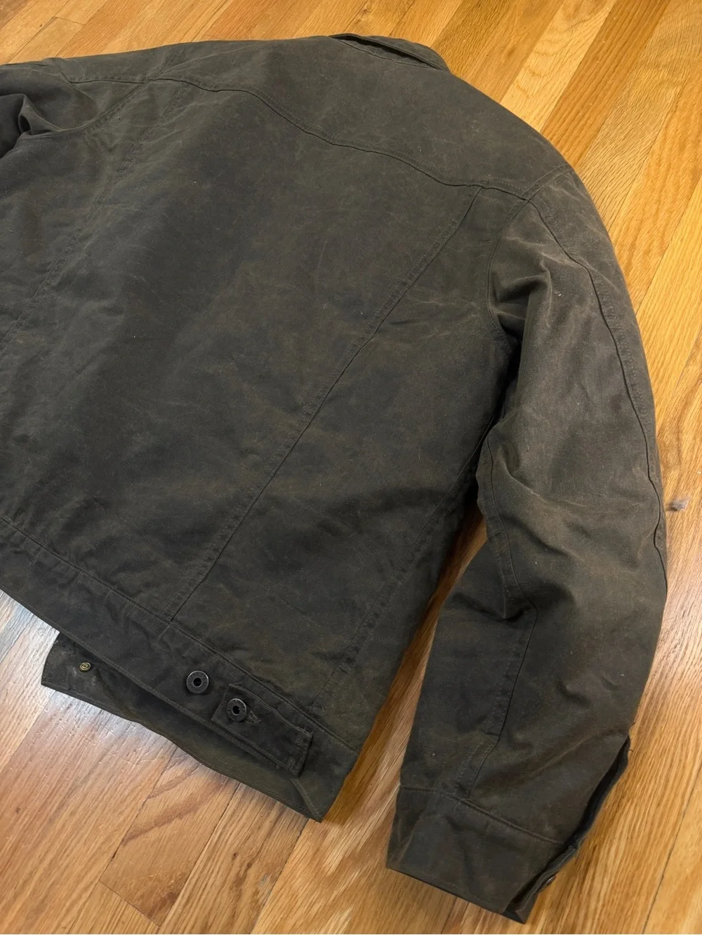 Flint and Tinder Men's Waxed Wool Lined Trucker Jacket - Picture 7 of 8